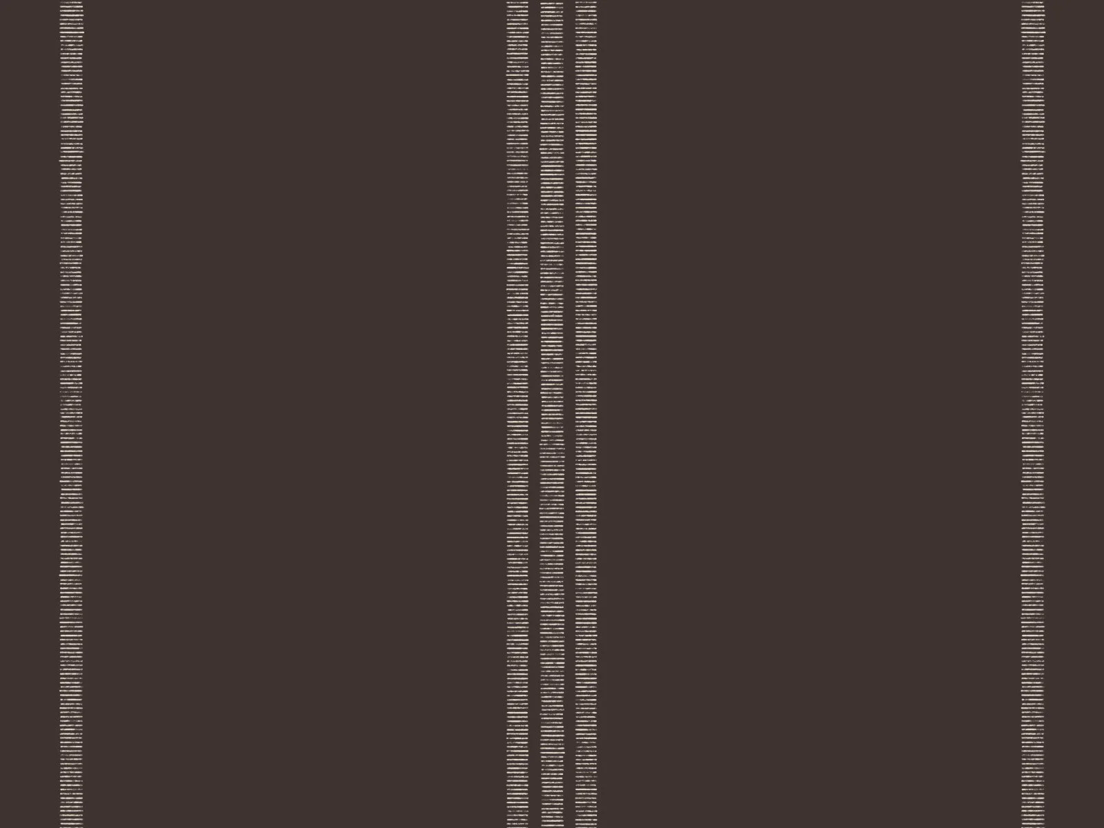 Close-up of a brown fabric with cream-colored vertical stripe patterns.