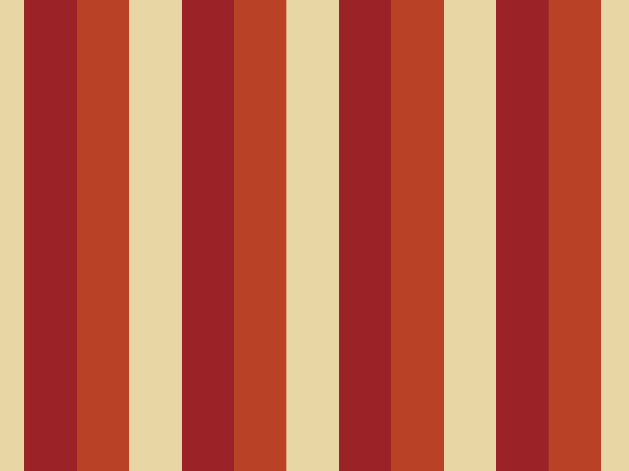 Pattern of vertical stripes in shades of red, orange, and beige.