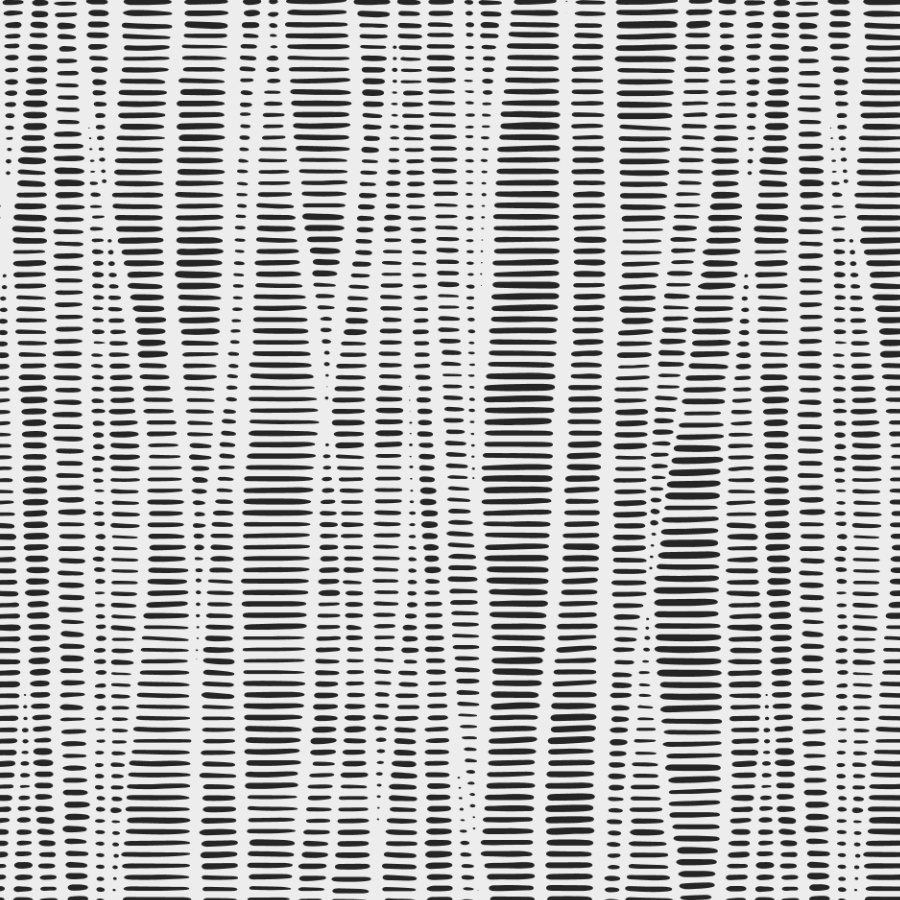 Black and white striped optical illusion pattern with wavy lines.
