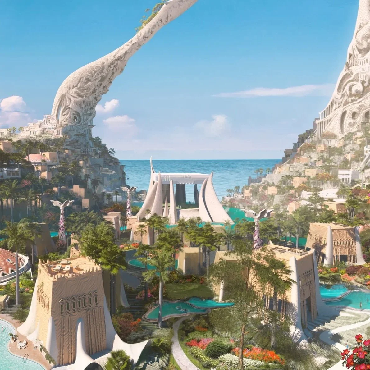 Theme Park Illustration for Intelligent Design Agency: IDEA