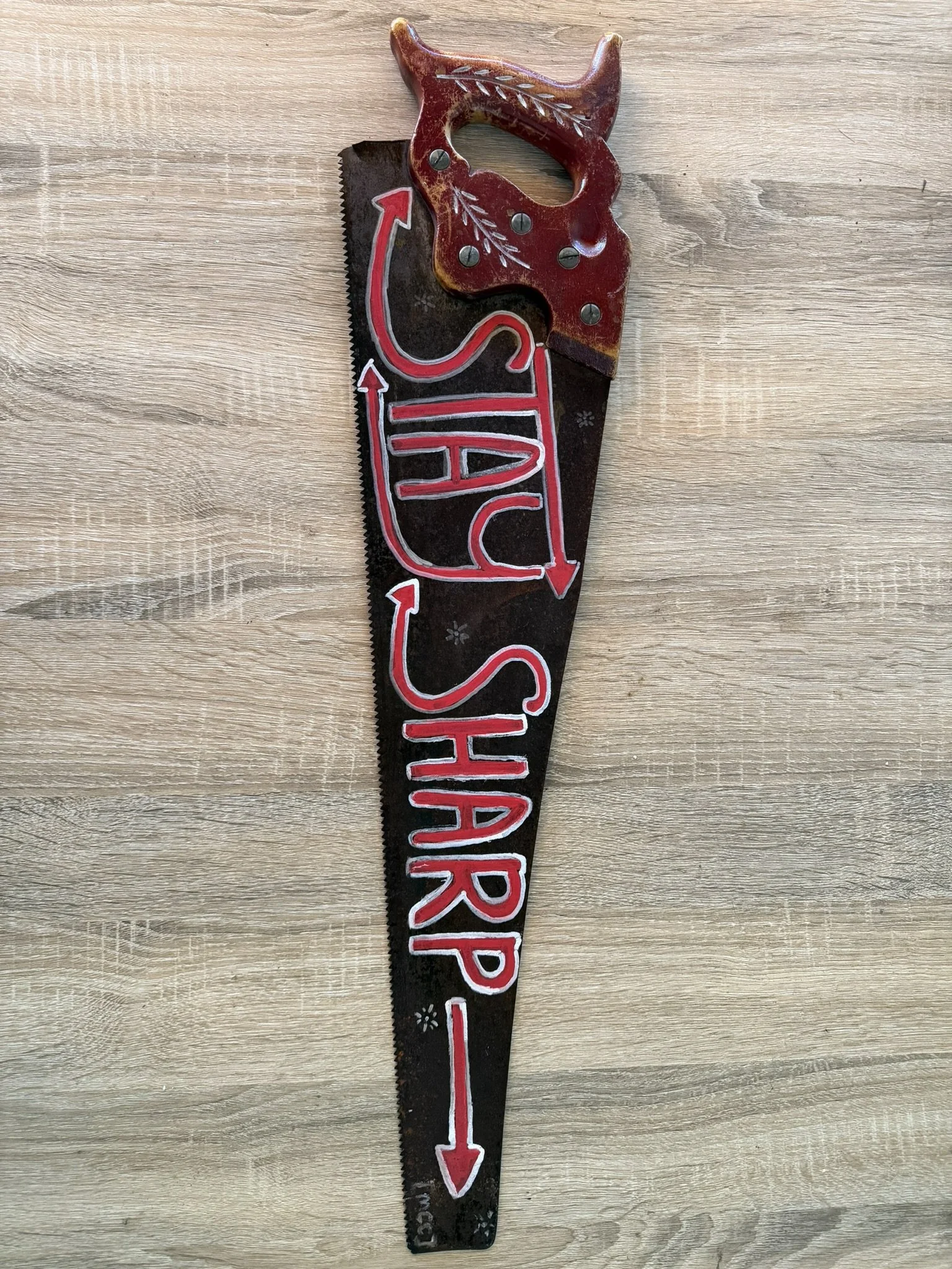 Stay Sharp Painted Hand Saw