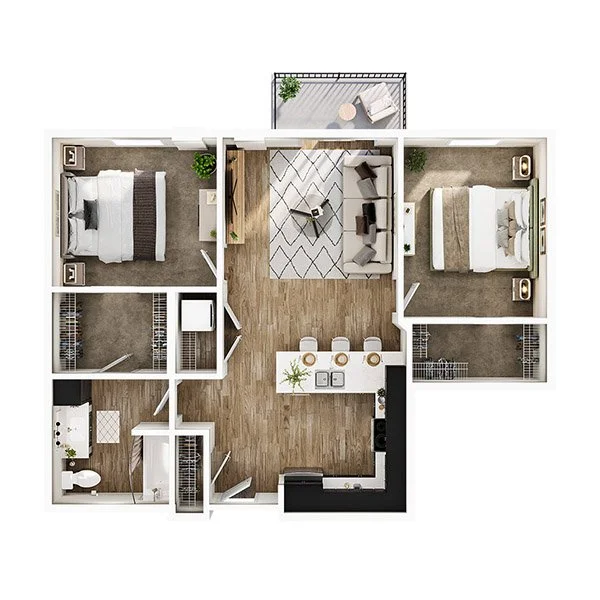 The Wright floor plan