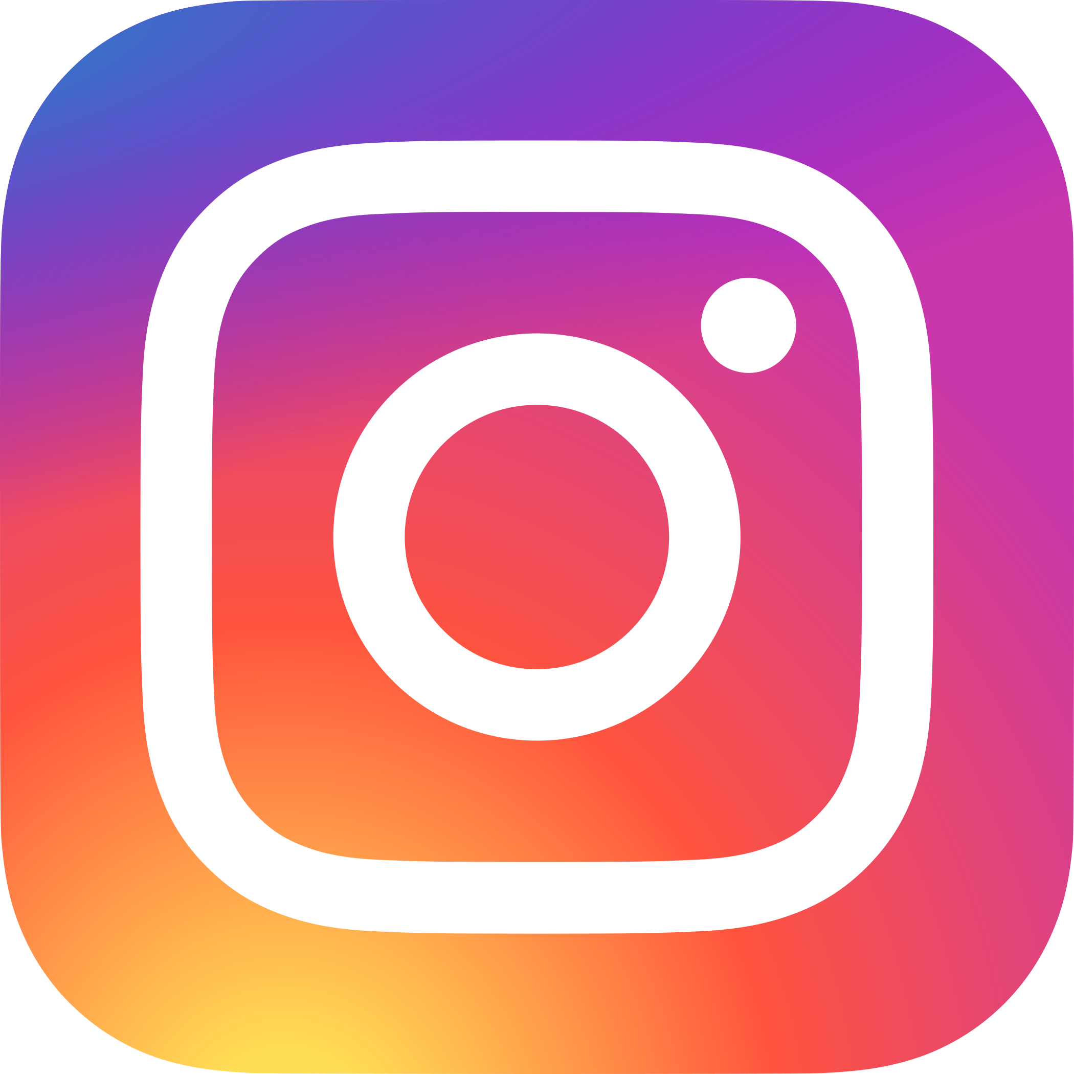 Close-up of the Instagram logo with a gradient background of pink, purple, and orange colors.