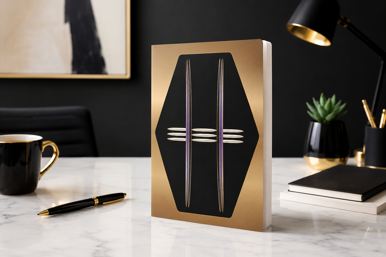 A notebook as beautiful as the art that inspired it. Bronze Meridian Lined Notebook by Dee Tirang available on Amazon