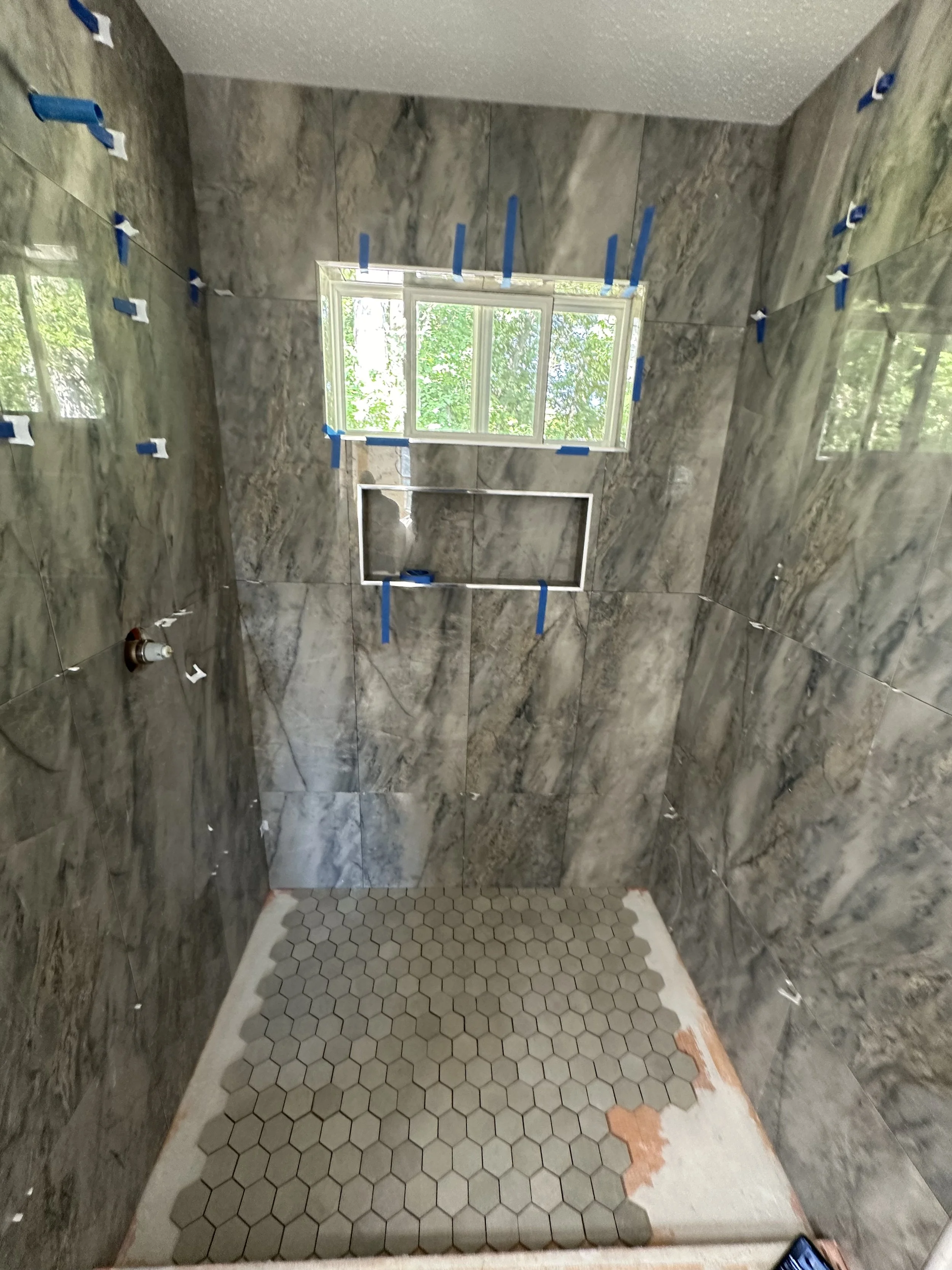 Shower Tile Installation