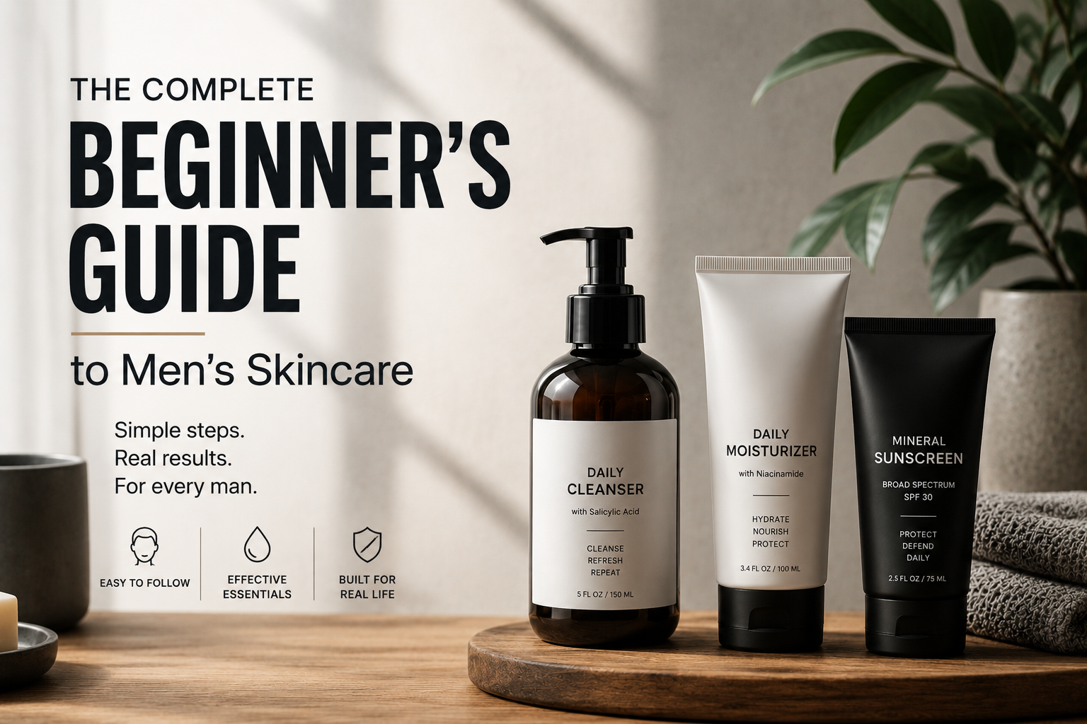 The Complete Beginner's Guide to Men's Skincare
