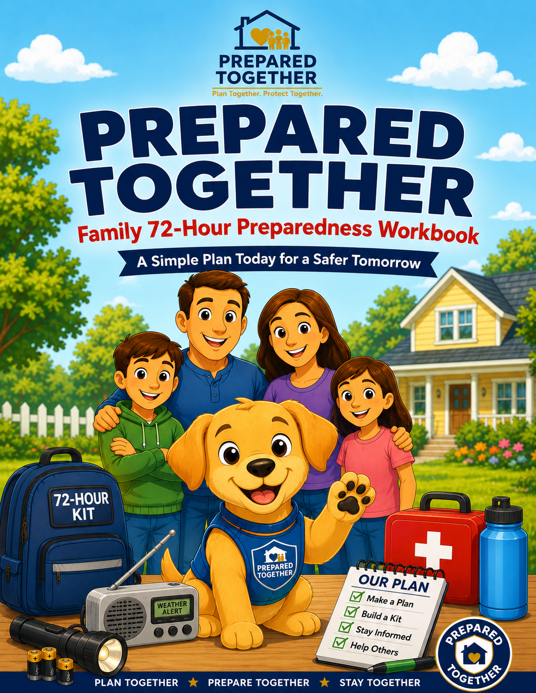 Scout the Safety Dog's Preparedness Adventure - Emergency Preparedness Activity Book for Kids