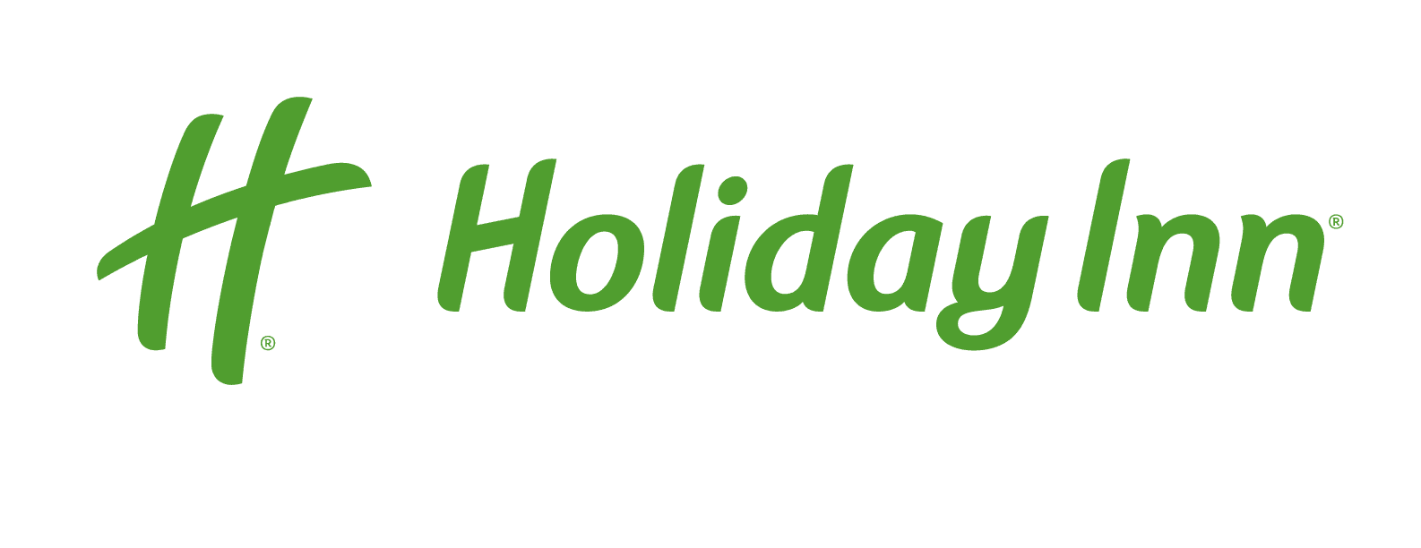Logotipo del Holiday Inn en color verde.