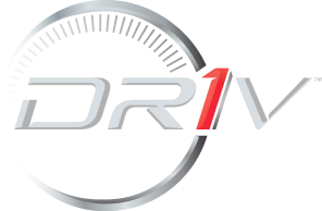 Un logotipo que combina letras y formas gráficas en un estilo futurista y tecnológico, en tonos grises, negros y detalles en rojo y morado.