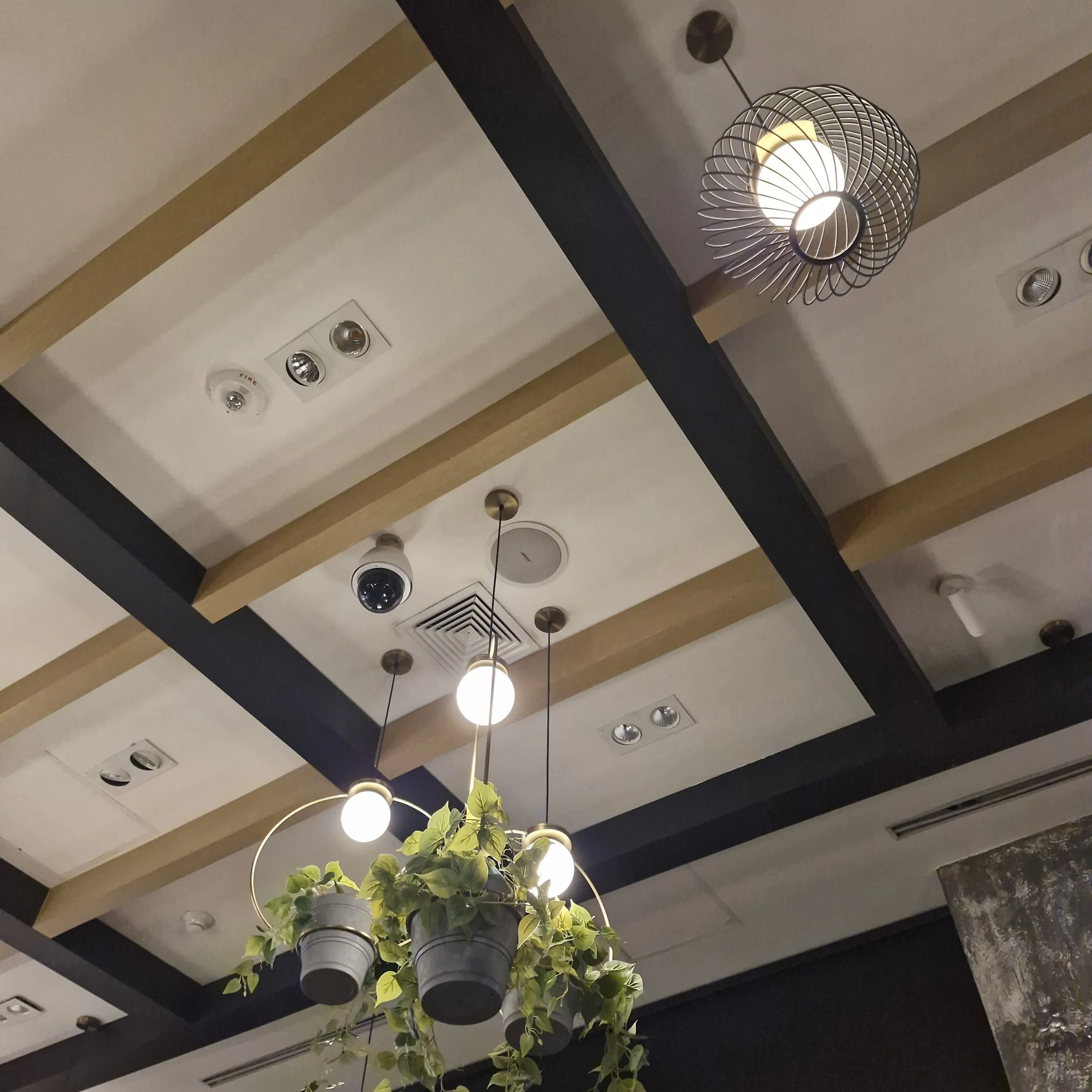 Sistema de sonido ambiental para restaurante