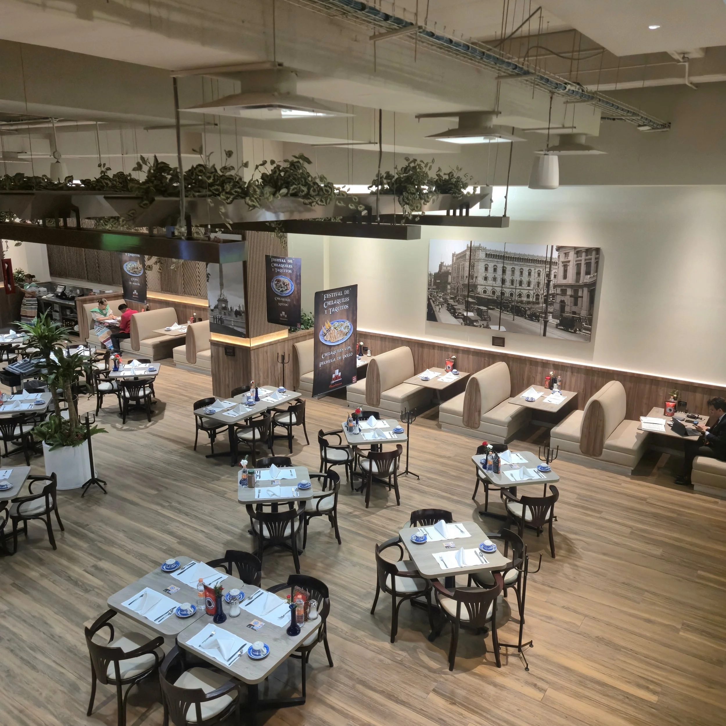 Sistema de sonido ambiental para restaurante
