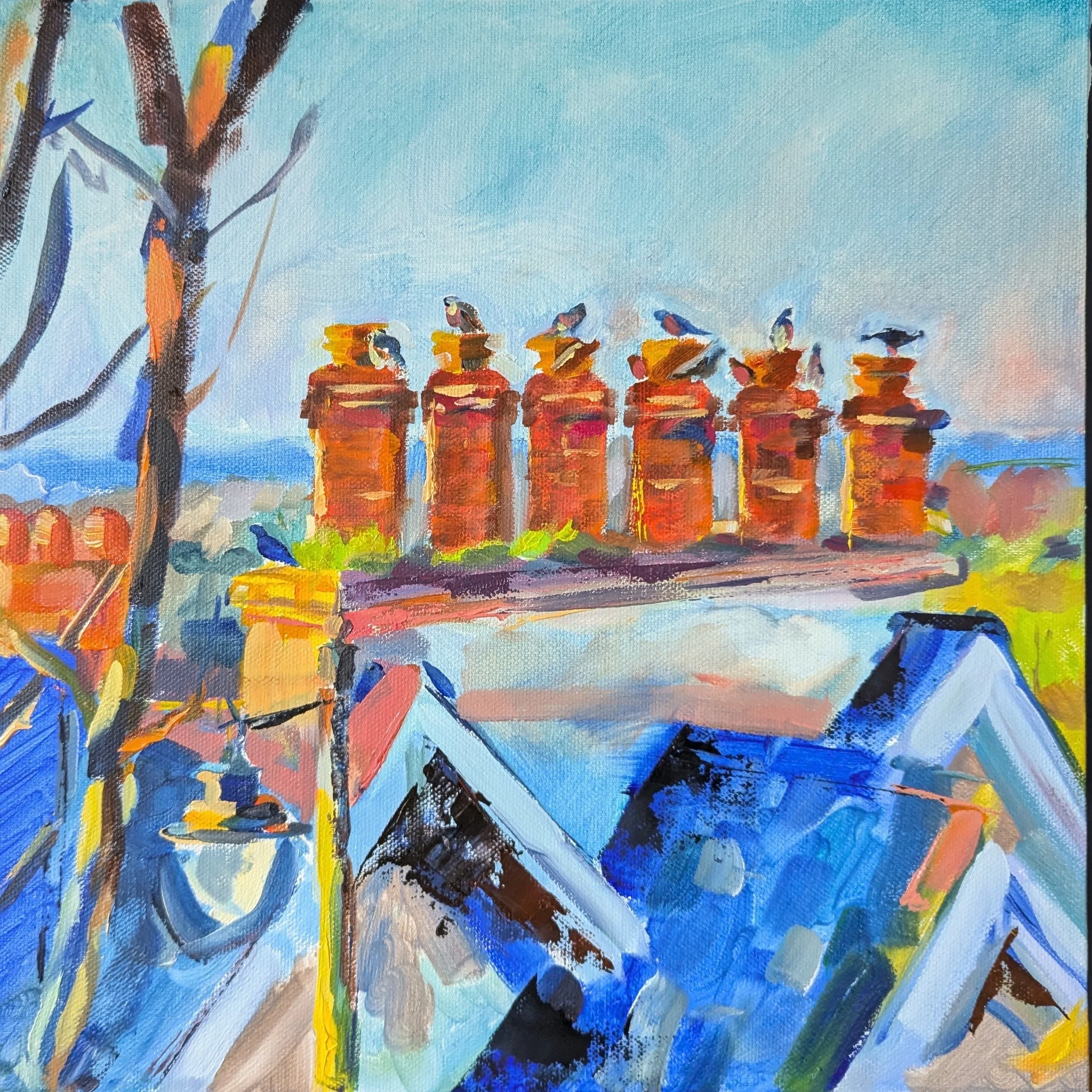 Pigeons on Chimneys (2026)