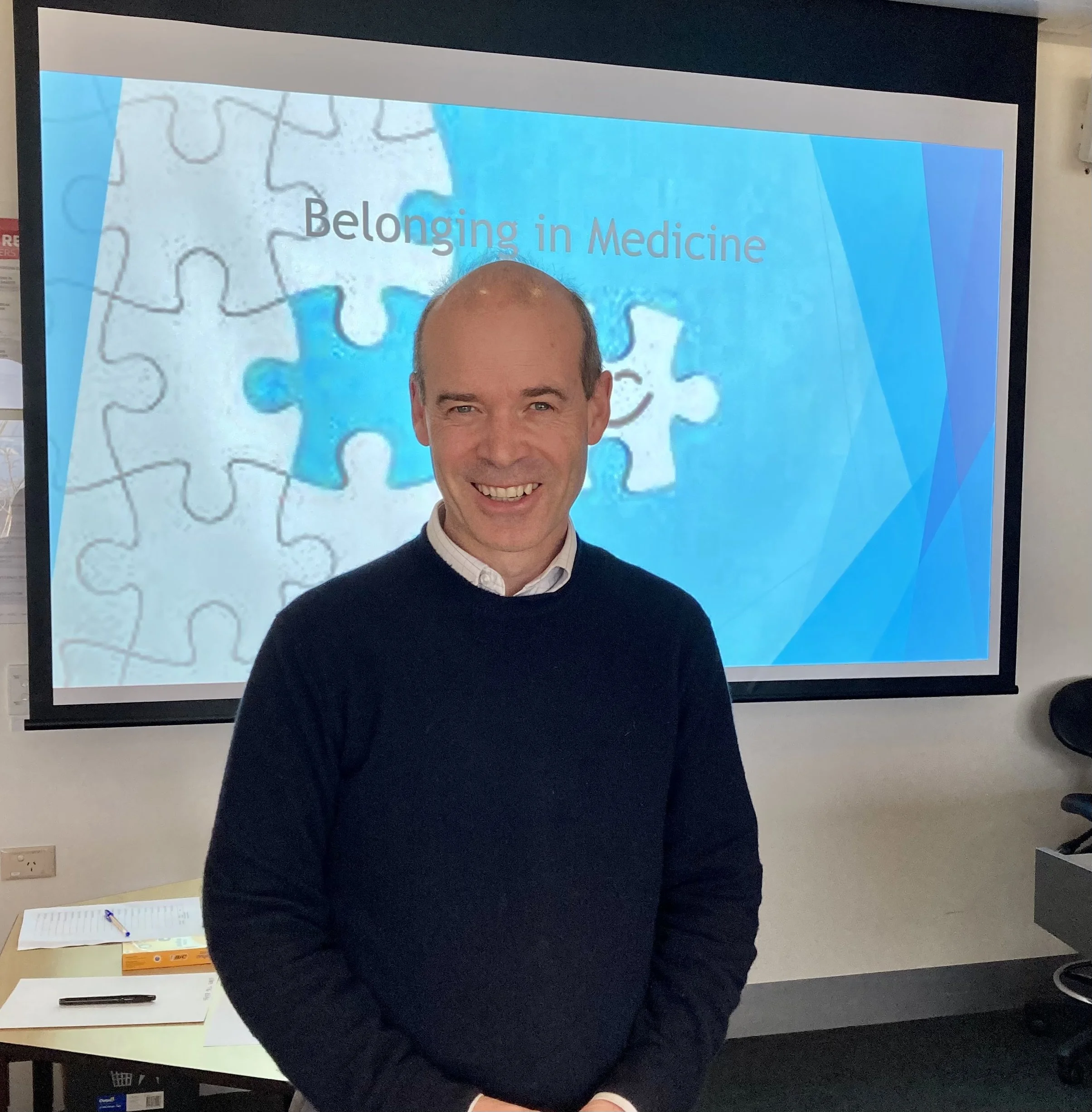 Ross Carne at a Belonging in Medicine Workshop