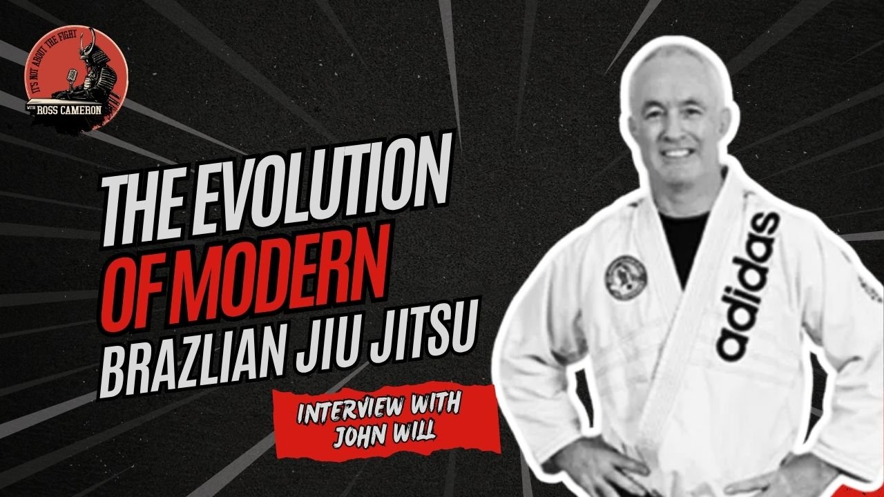 John Will discussing the evolution of modern Brazilian Jiu-Jitsu on Ross Cameron's podcast.