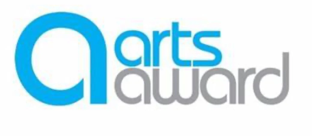Logo for the Arts Award with the words 'arts award' in blue and gray text.