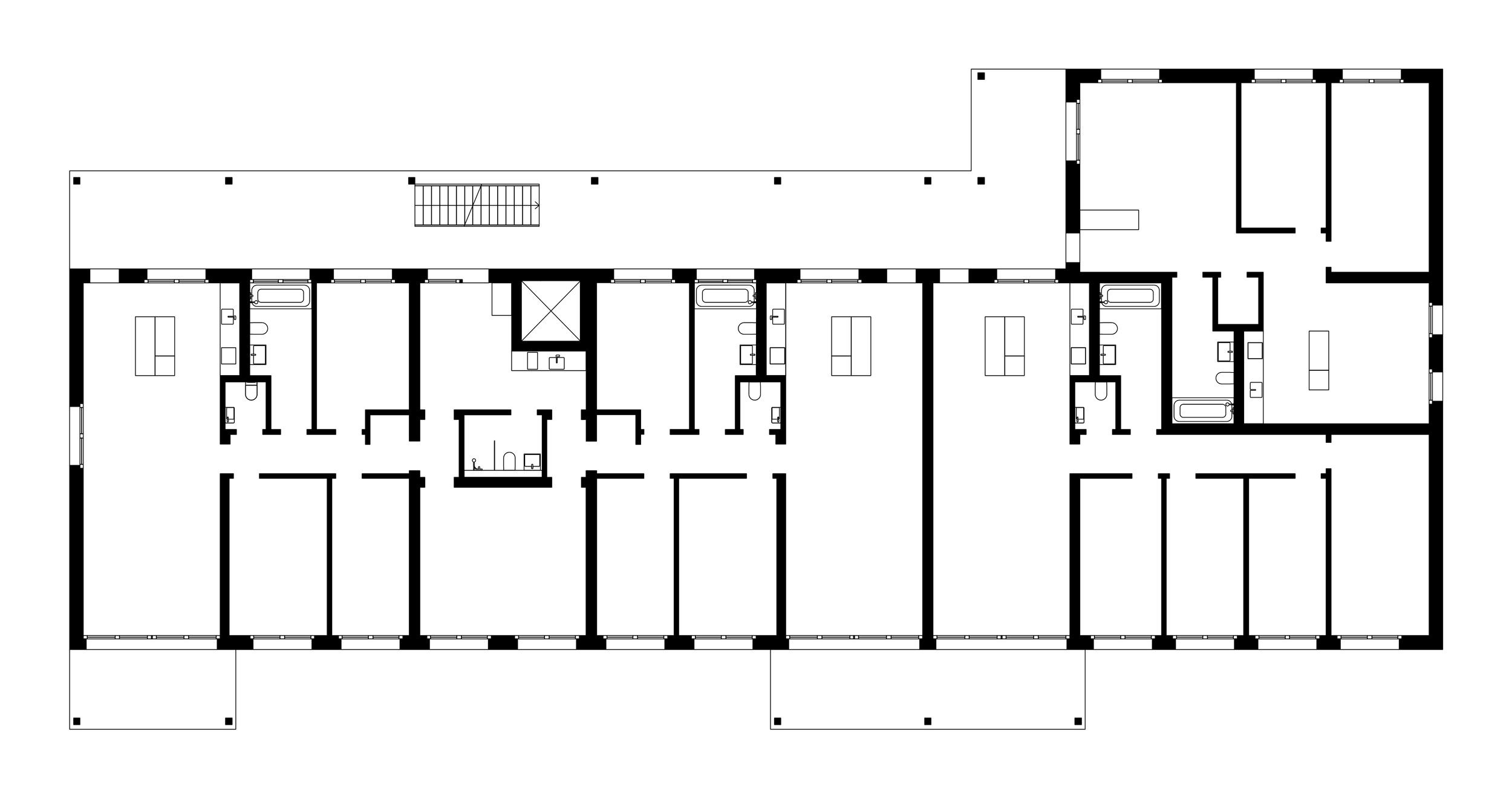 Ein schwarzes Schild mit weißen Texten und Symbolen, darunter eine Uhr, ein Haus, ein Auto, eine Person, ein Baum und ein Papierkorb, die verschiedene Dienstleistungen oder Einrichtungen darstellen.