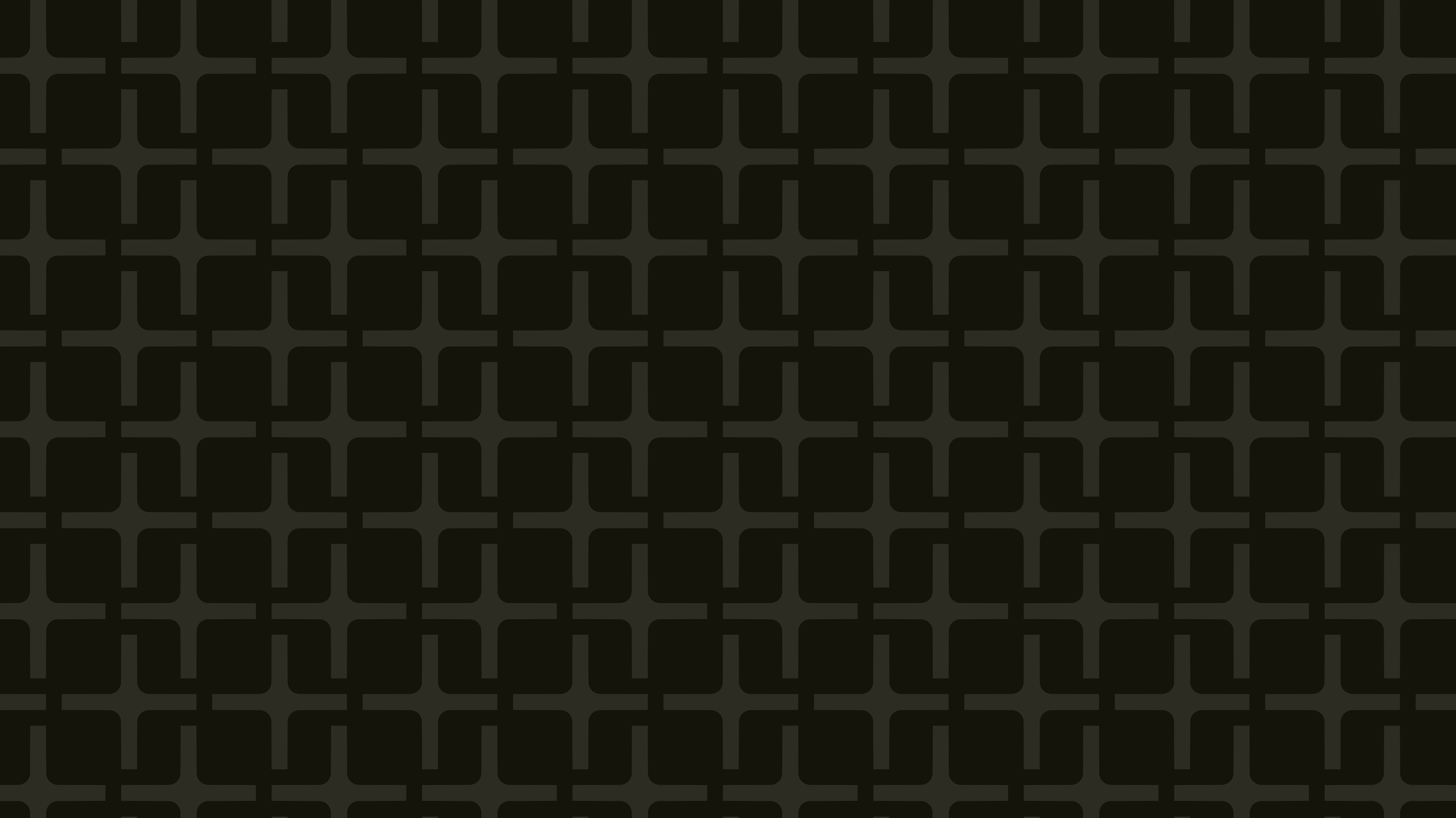 Das Bild zeigt ein schwarzes Muster mit sich wiederholenden, quadratischen Formen, die miteinander verbunden sind.