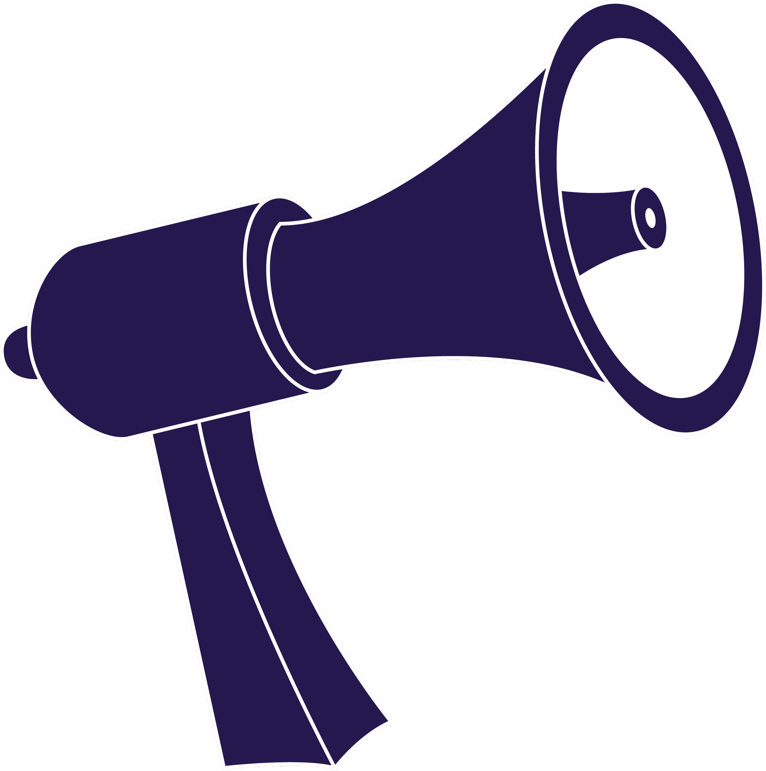 Illustration of a hand holding a roll of black tape with a white outline, set against a black background.