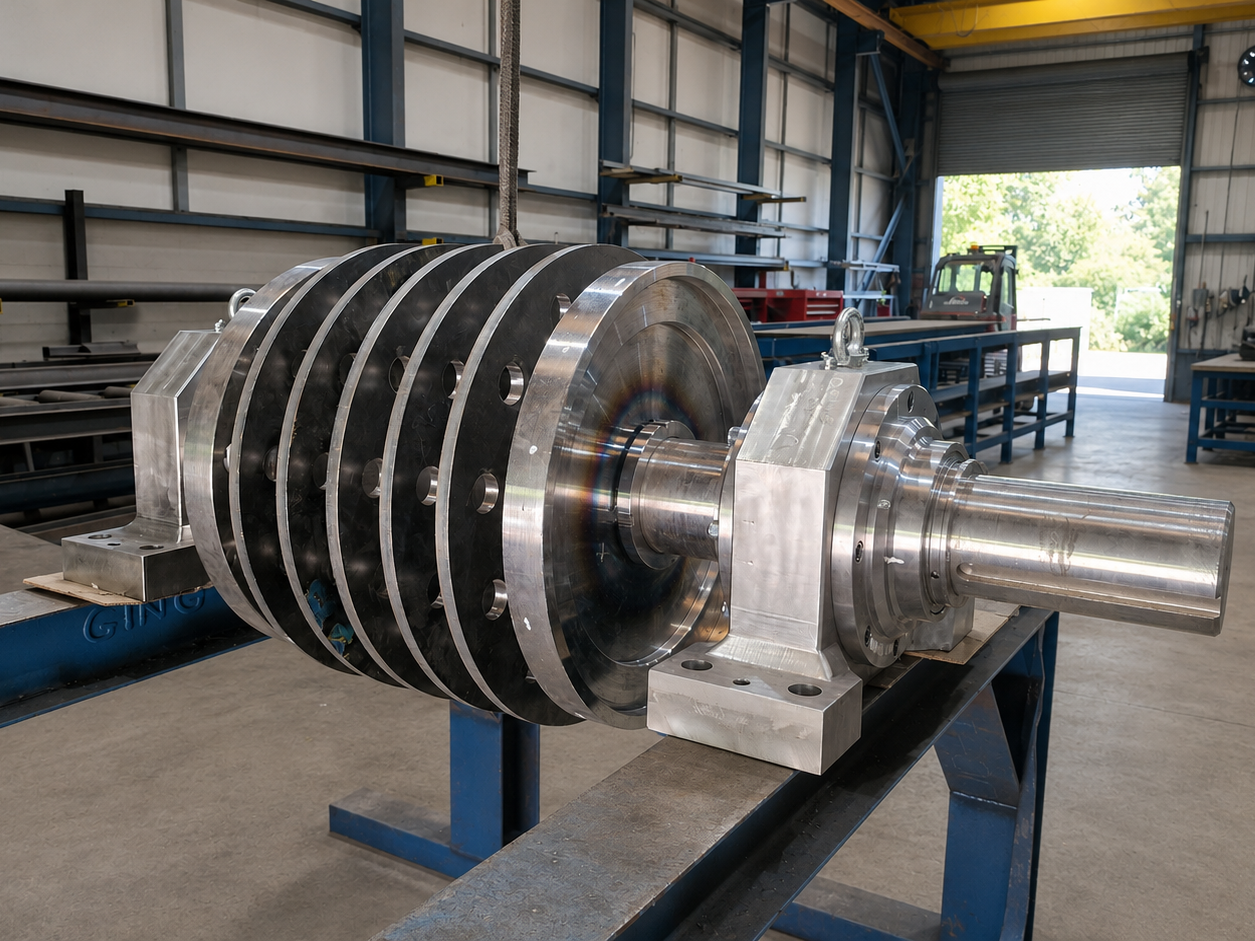 Hammer Mill Rotor &amp; Bearing Assembly