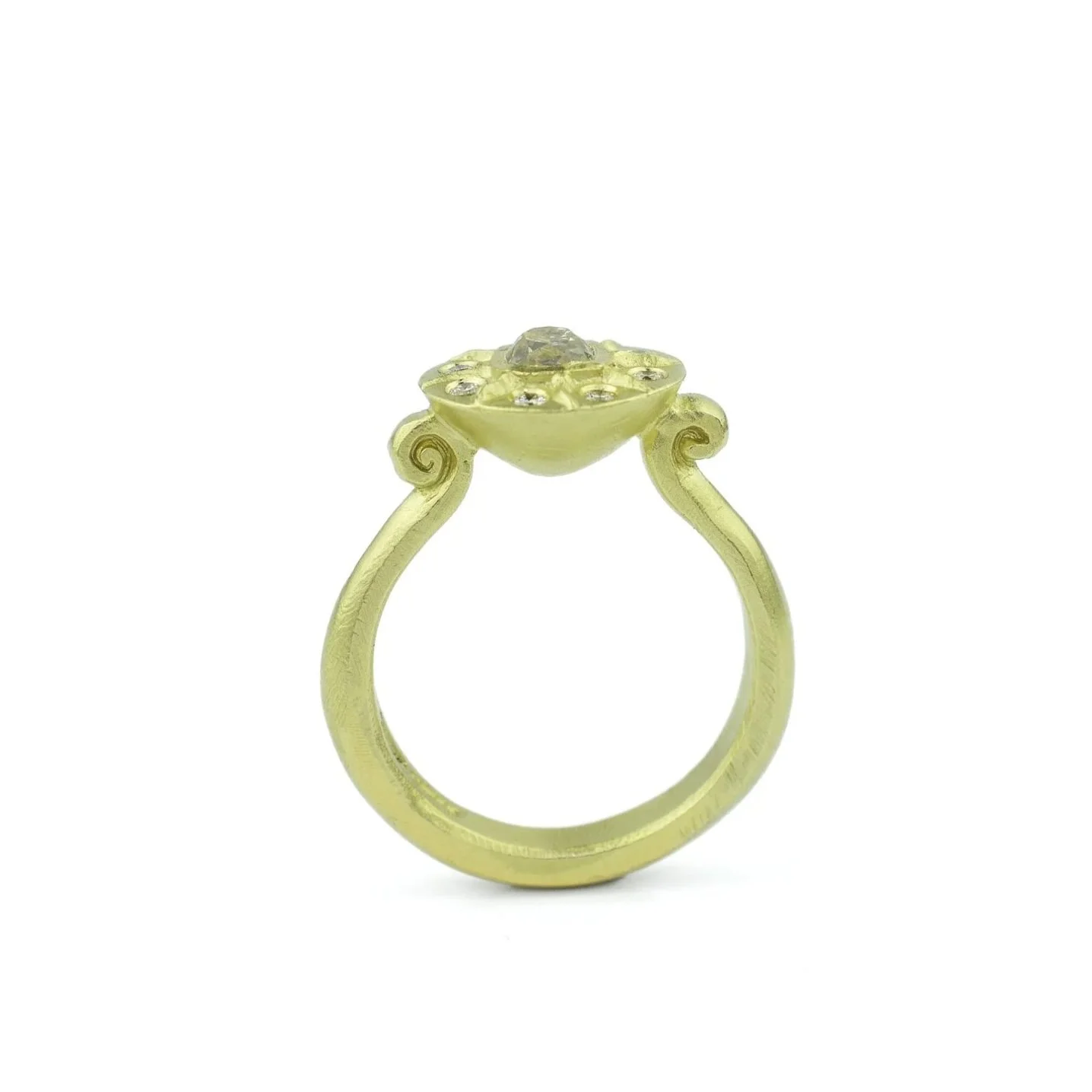 Sundial Old  Cut Diamond Ring