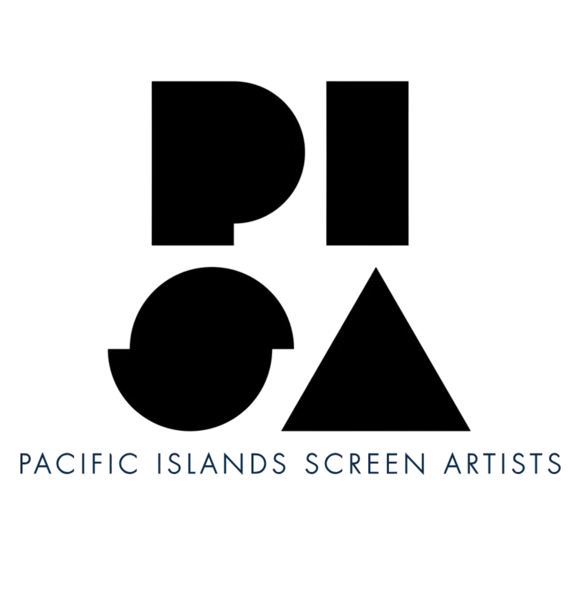 Neon sign displaying the words 'PACIFIC ISLANDS SCREEN ART' in glowing letters with a dark background.