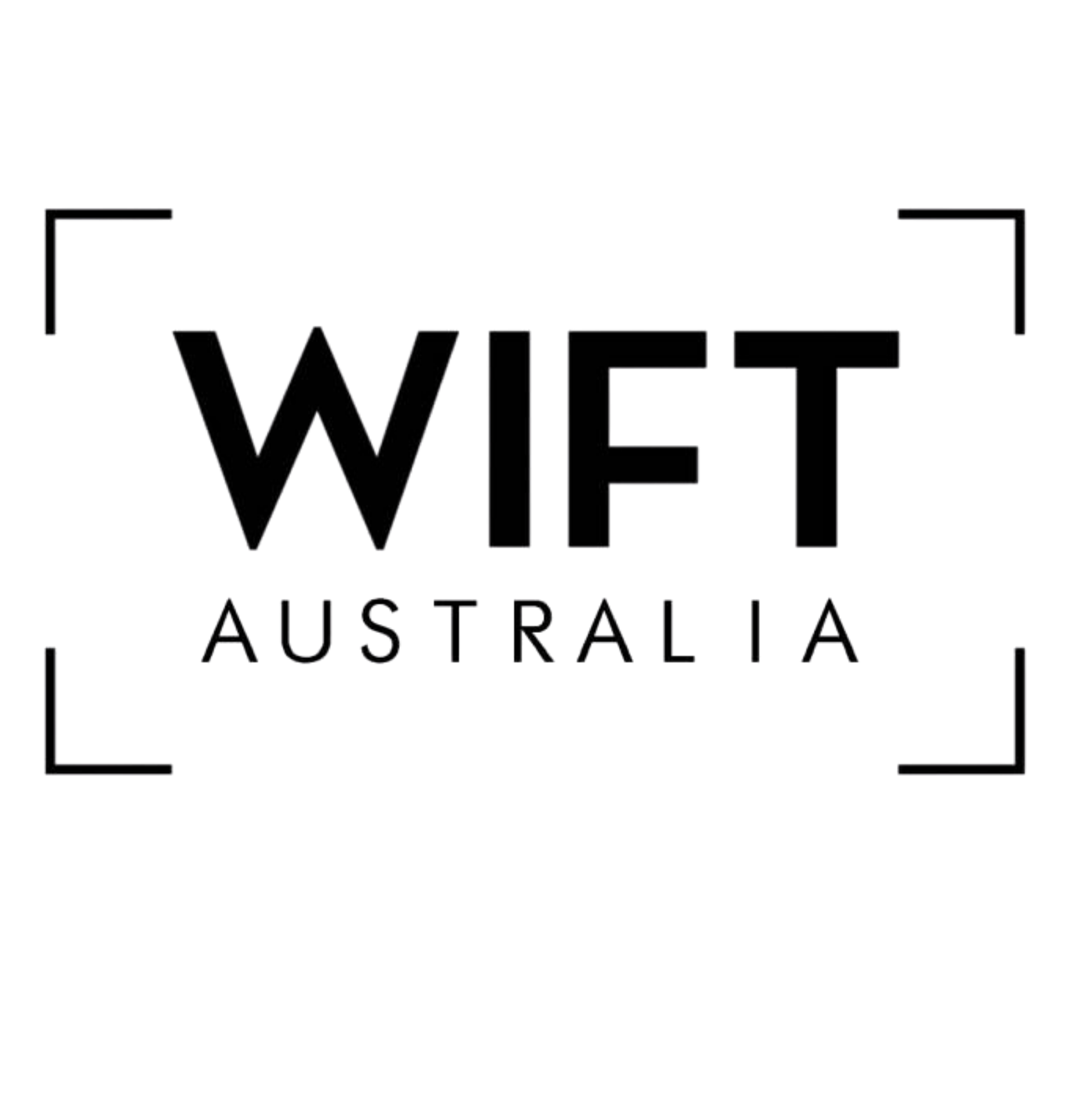 The word "WE" in large bold black letters with the words "THE FUTURE" in smaller black letters underneath, all inside a black rectangular border, on a transparent background.