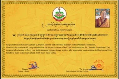 Bericht van Ganden Jangtse klooster en Ganden Jangtse Library