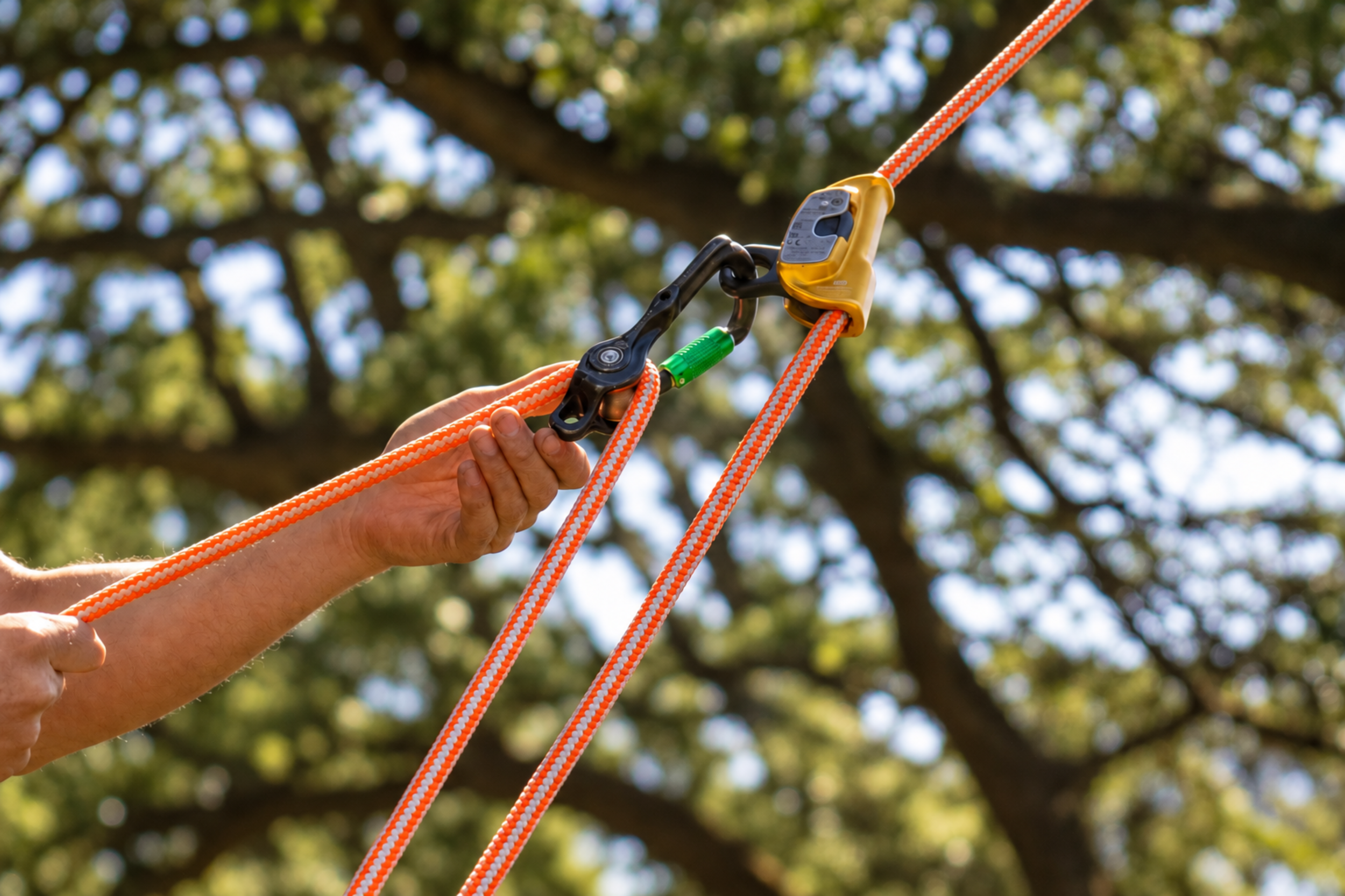 Image of climbing rope system