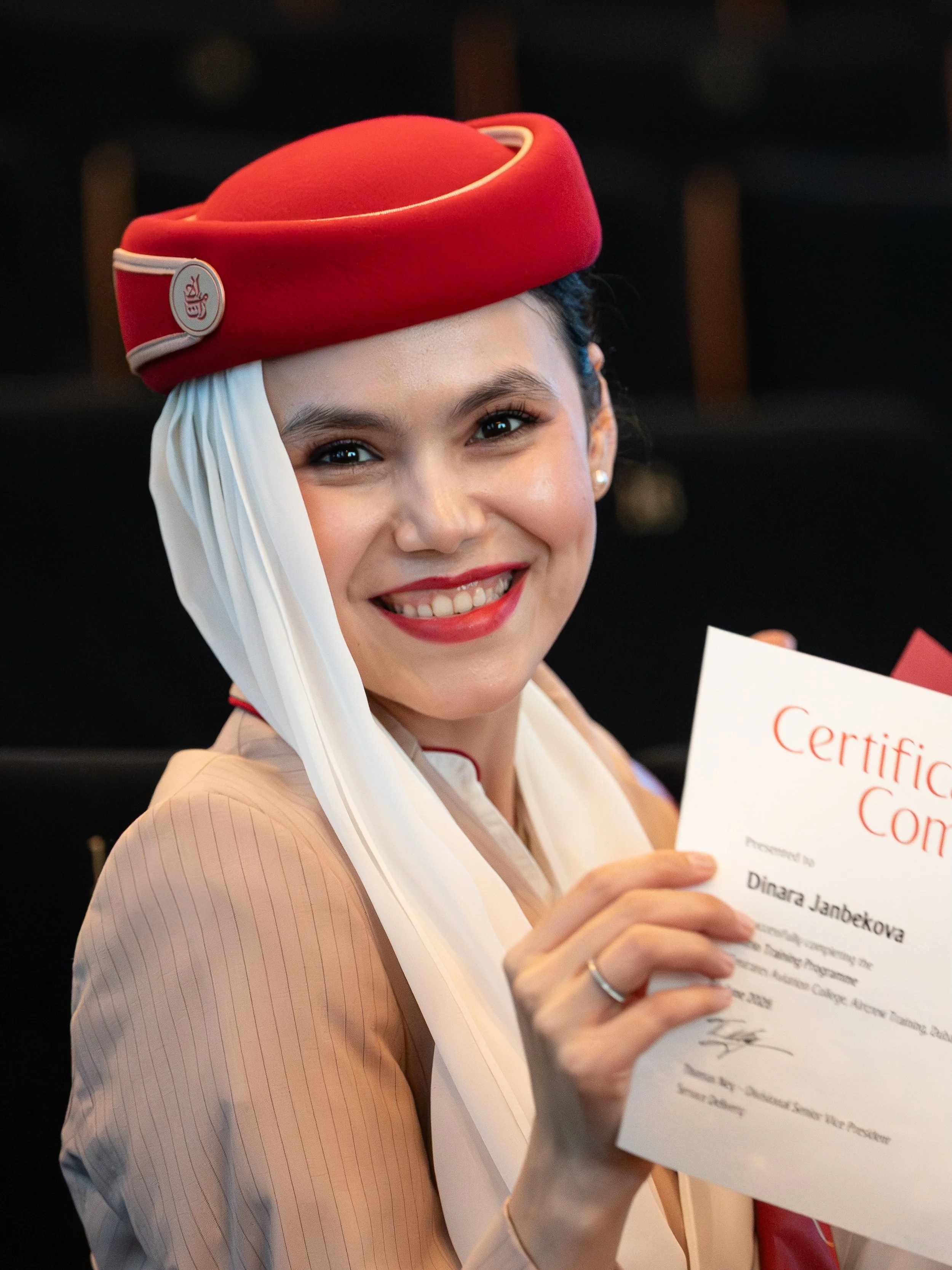 Dinara Janbekova&rsquo;s Emirates Cabin Crew Graduation Ceremony, 04 June 2026.
Wings earned. Skies ahead. Gutla&yacute;aryn! Поздравляю! Mabrook! مبروك!

@dinar_0701 @julka.8 @joannahrevet 
#emirates #cabincrew #graduationceremony #dubai