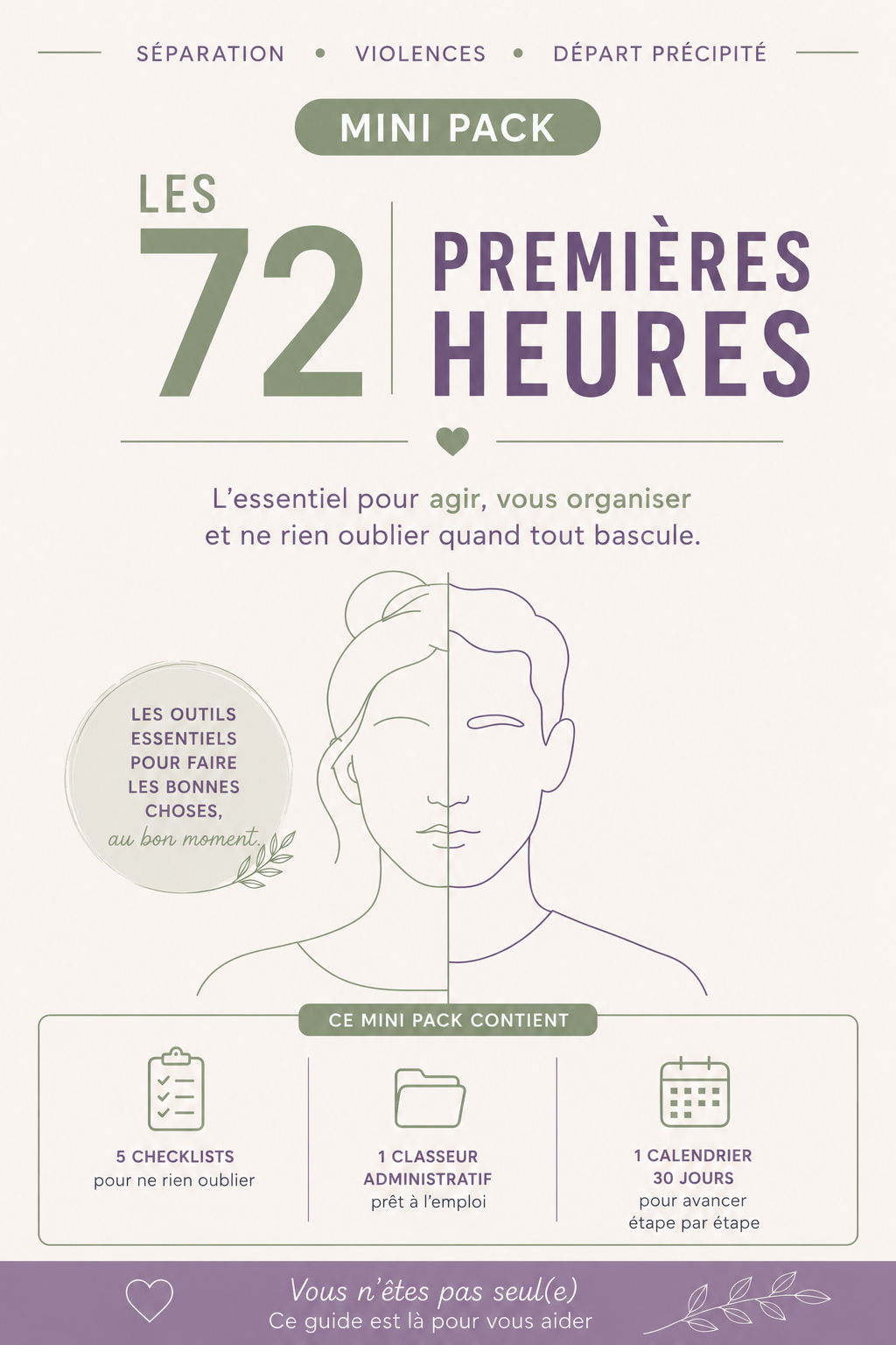 Mini Pack - Les 72 Premières Heures - Mon espace personnel