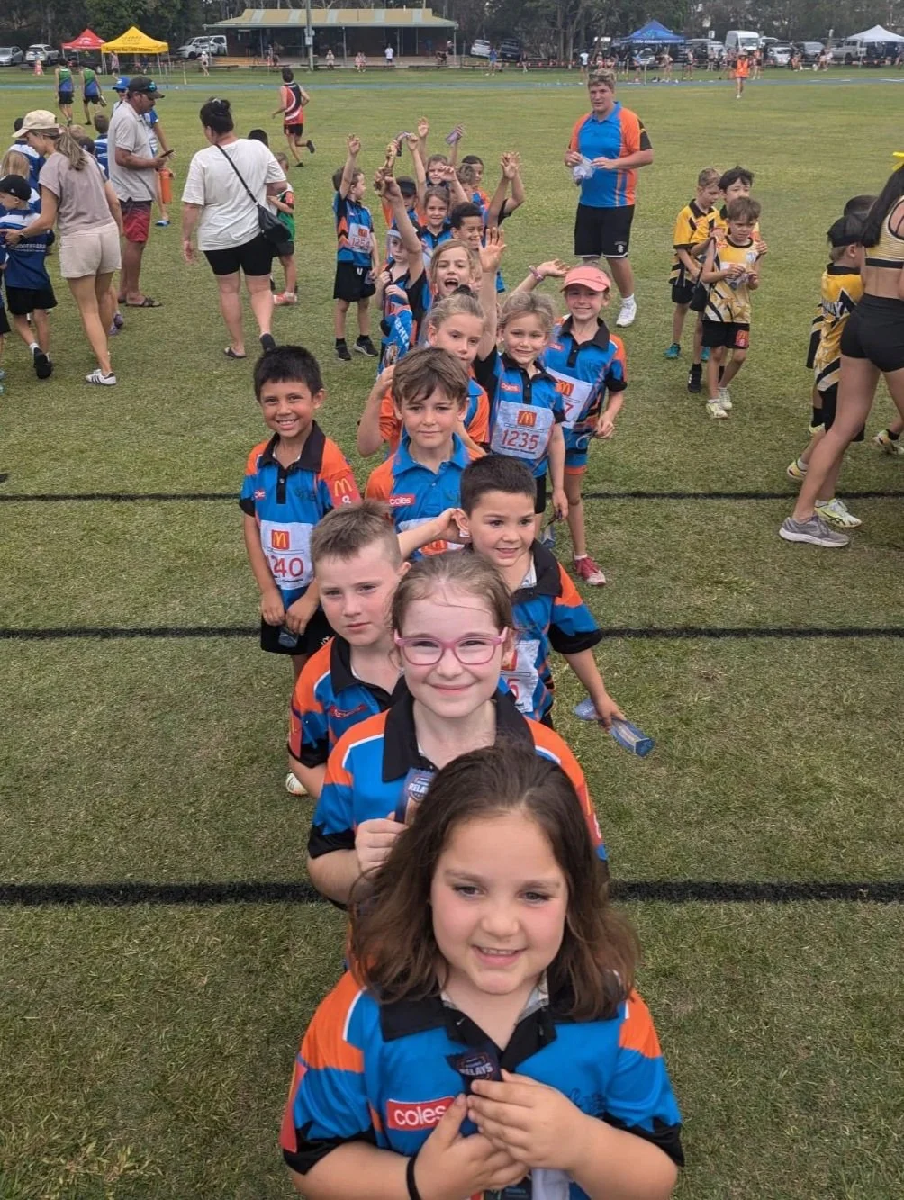 Ormeau Little Athletics athletes at a carnival