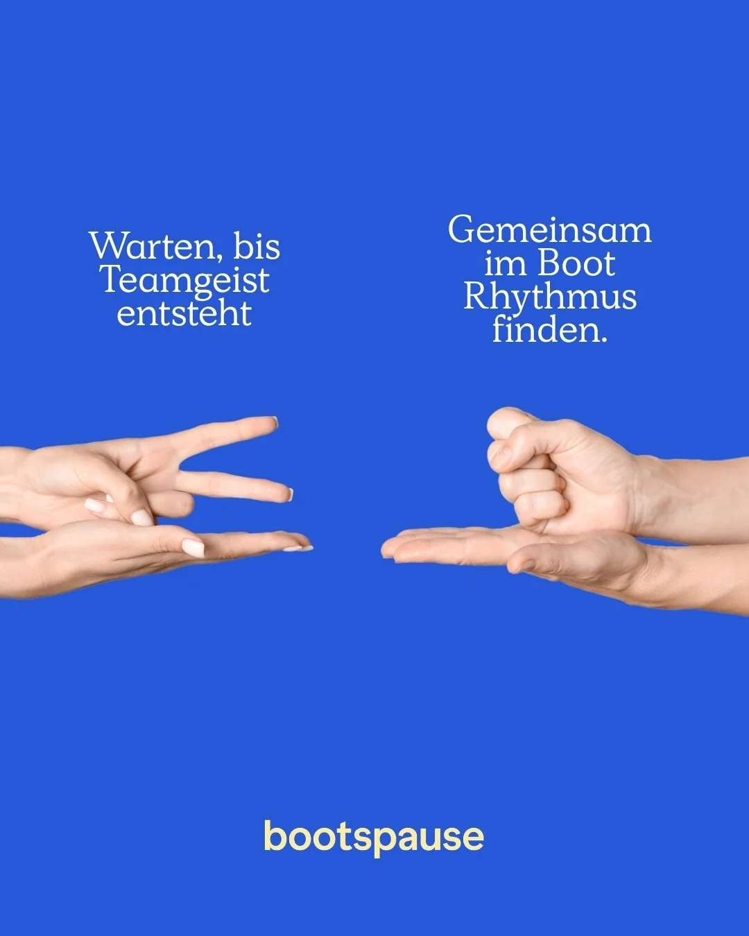 When in doubt,&hellip;einfach Bootspause machen.🚣

Wir k&ouml;nnen nicht versprechen, das eine Bootspause alle Herausforderungen im Team l&ouml;st. Aber sie bringt euch raus aus dem Office und alle ins selbe Boot. 

Manchmal braucht es eben genau da