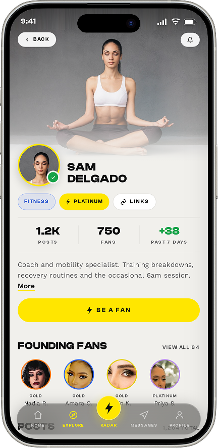 Sam Fitness Profile