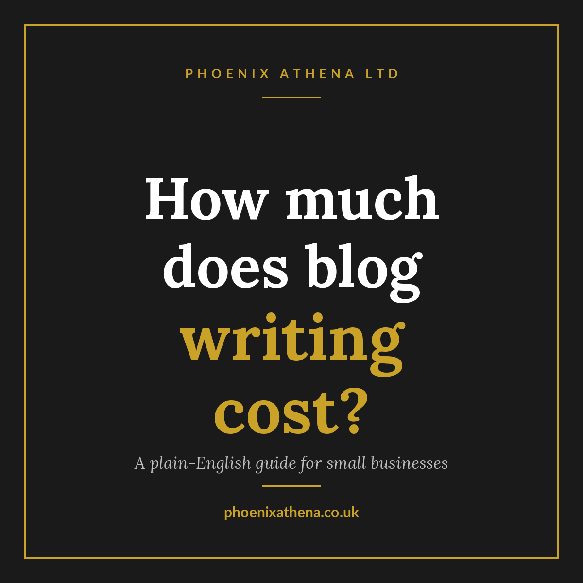 How Much Does Blog Writing Cost for a Small Business (and Is It Still Worth It)?