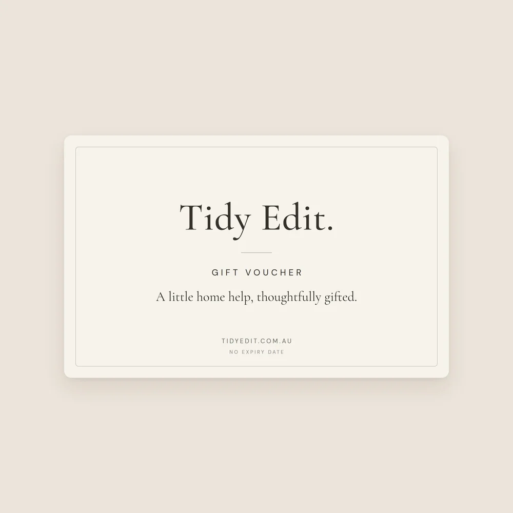 Tidy Edit gift voucher