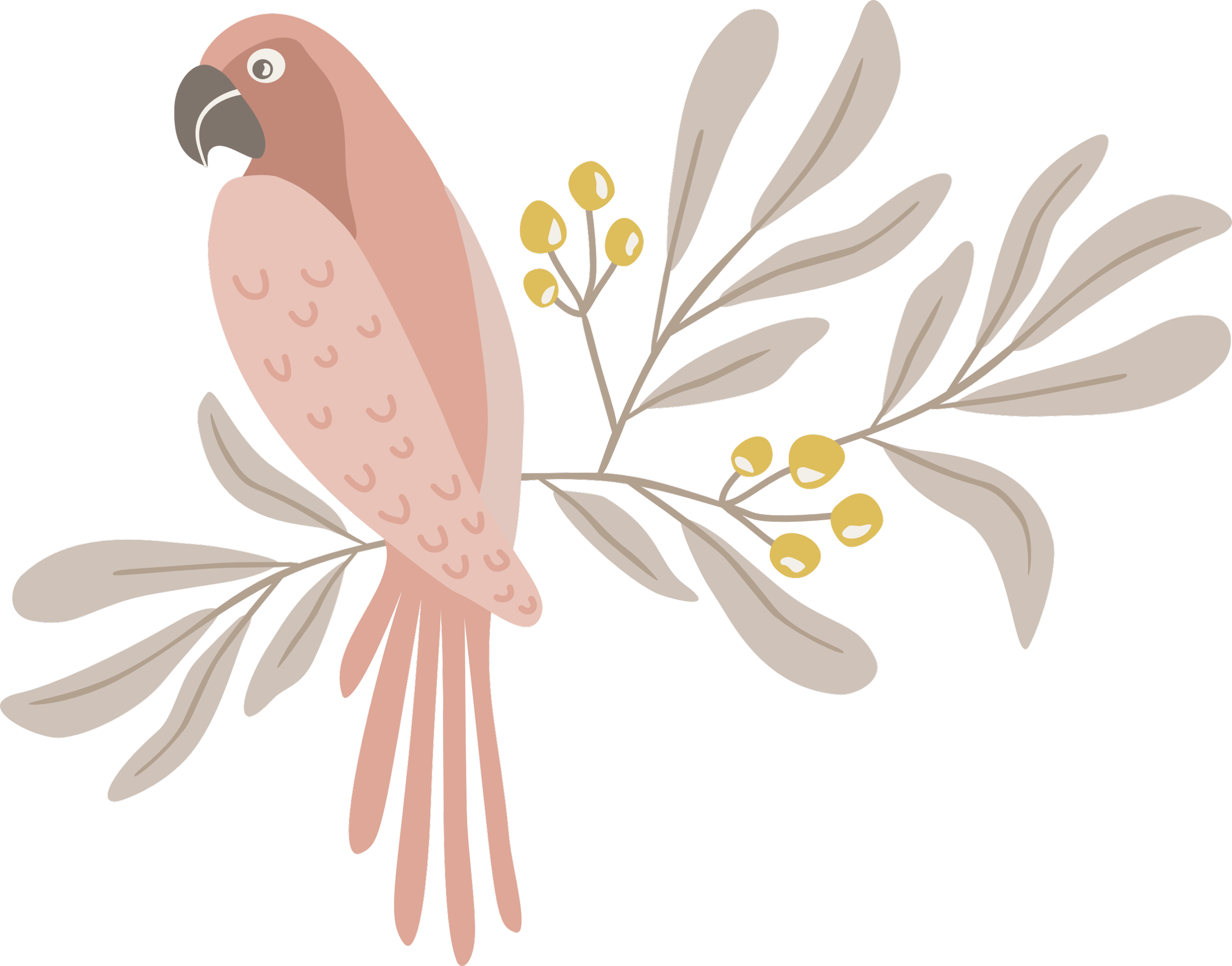 Bird illustration representing nature-inspired surface pattern design.