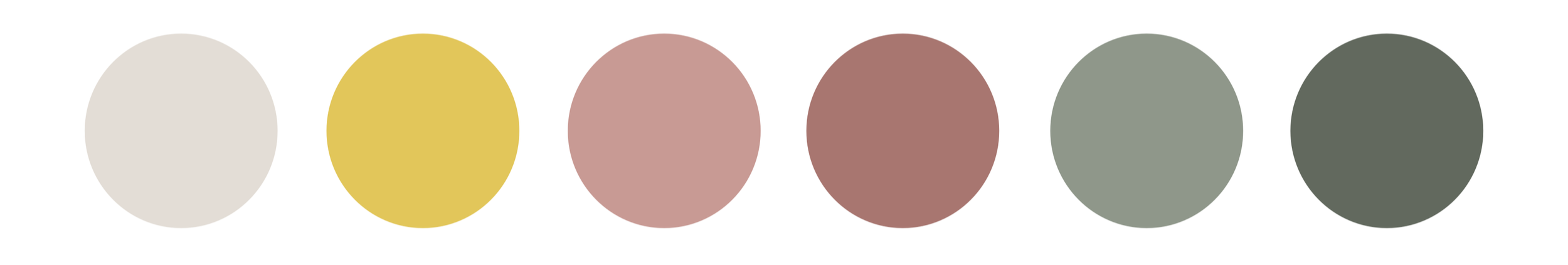 Color palette for the Parrot Garden collection featuring moss green, soft ivory, muted pink and botanical-inspired earthy hues.