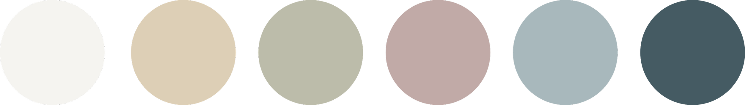 Soft coastal colour palette featuring warm sand, sage green, muted blush, seafoam blue and deep ocean teal.