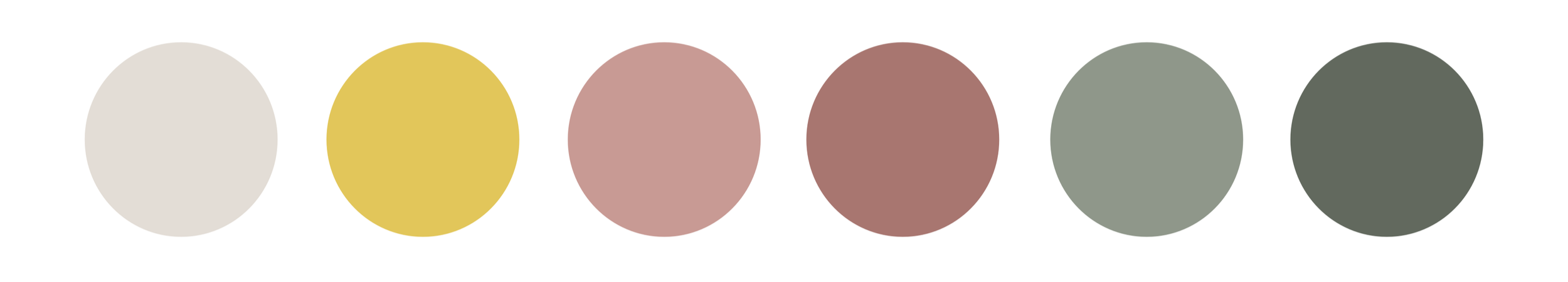 Color palette for the Parrot Garden collection featuring moss green, soft ivory, muted pink and botanical-inspired earthy hues.