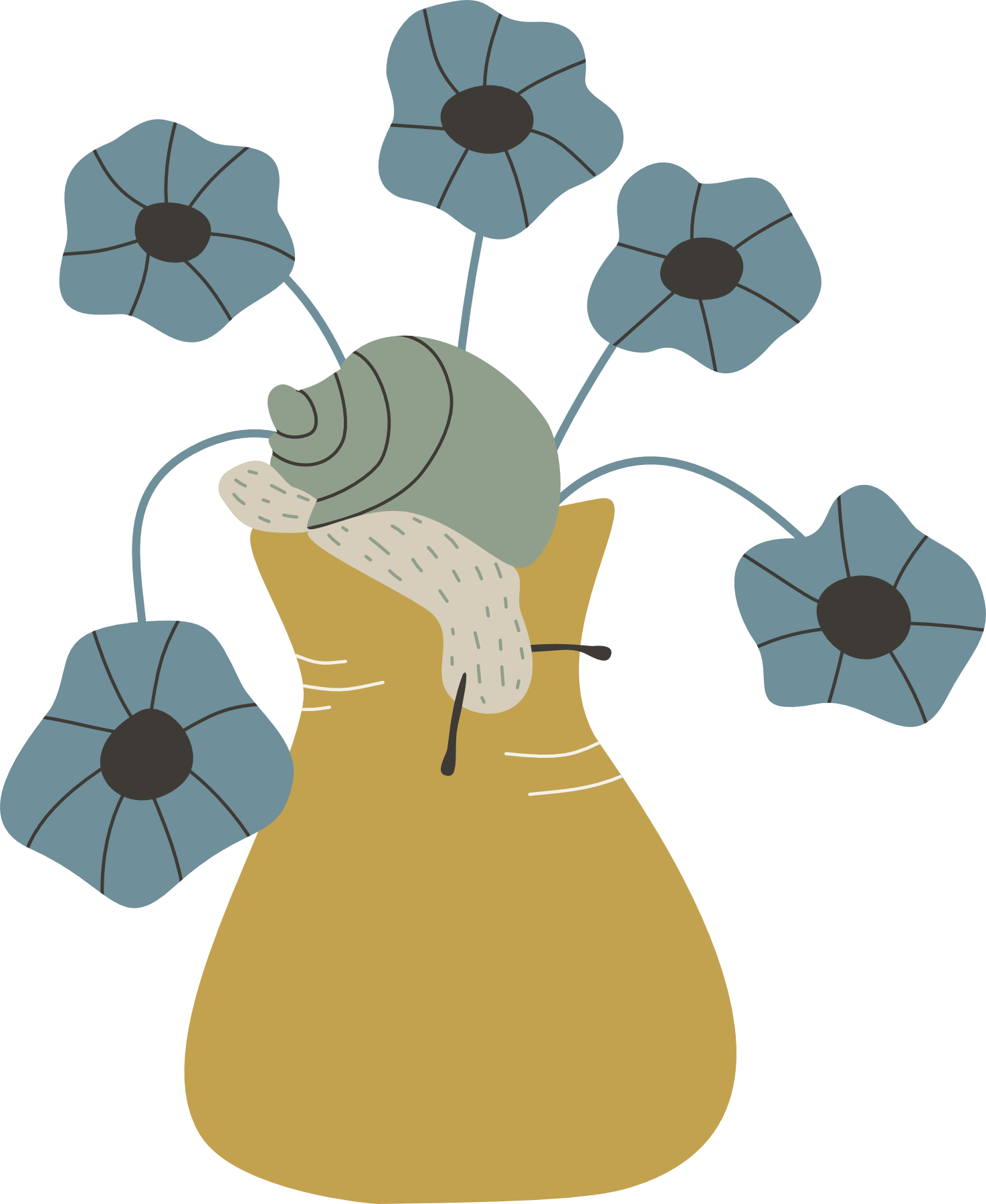 Floral illustration representing storytelling through surface pattern collections.