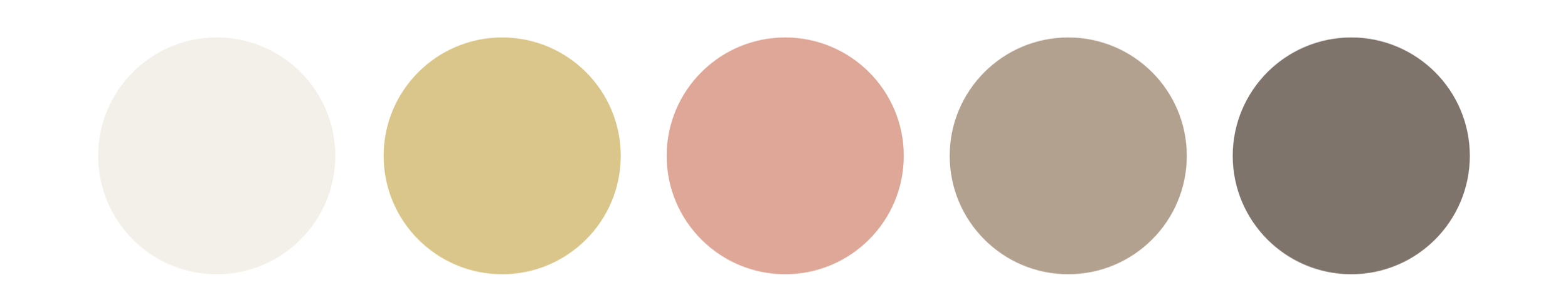 Color palette for the Parrot Garden collection featuring soft blush, warm ivory and golden botanical tones.