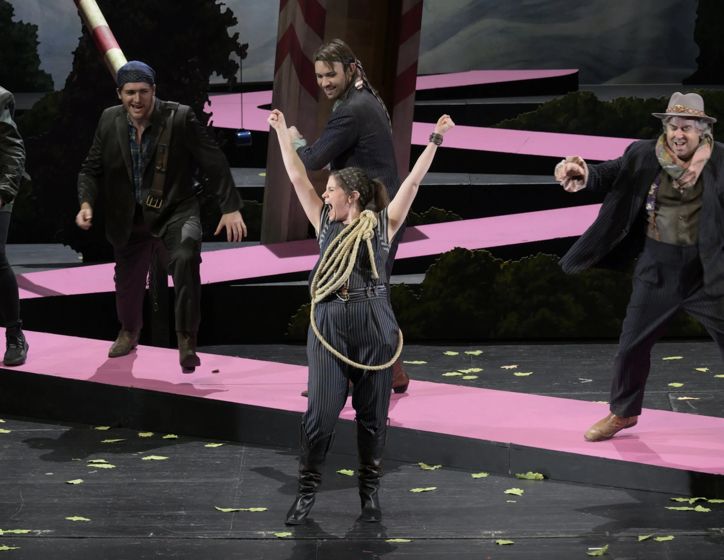 DIE BANDITEN (Fiorella)
Oper Frankfurt, Katharina Thoma (director), Etienne Pluss (set designer), Irina Bartels (costume designer), Olaf Winter (lighting designer), ©Barbara Aumüller
