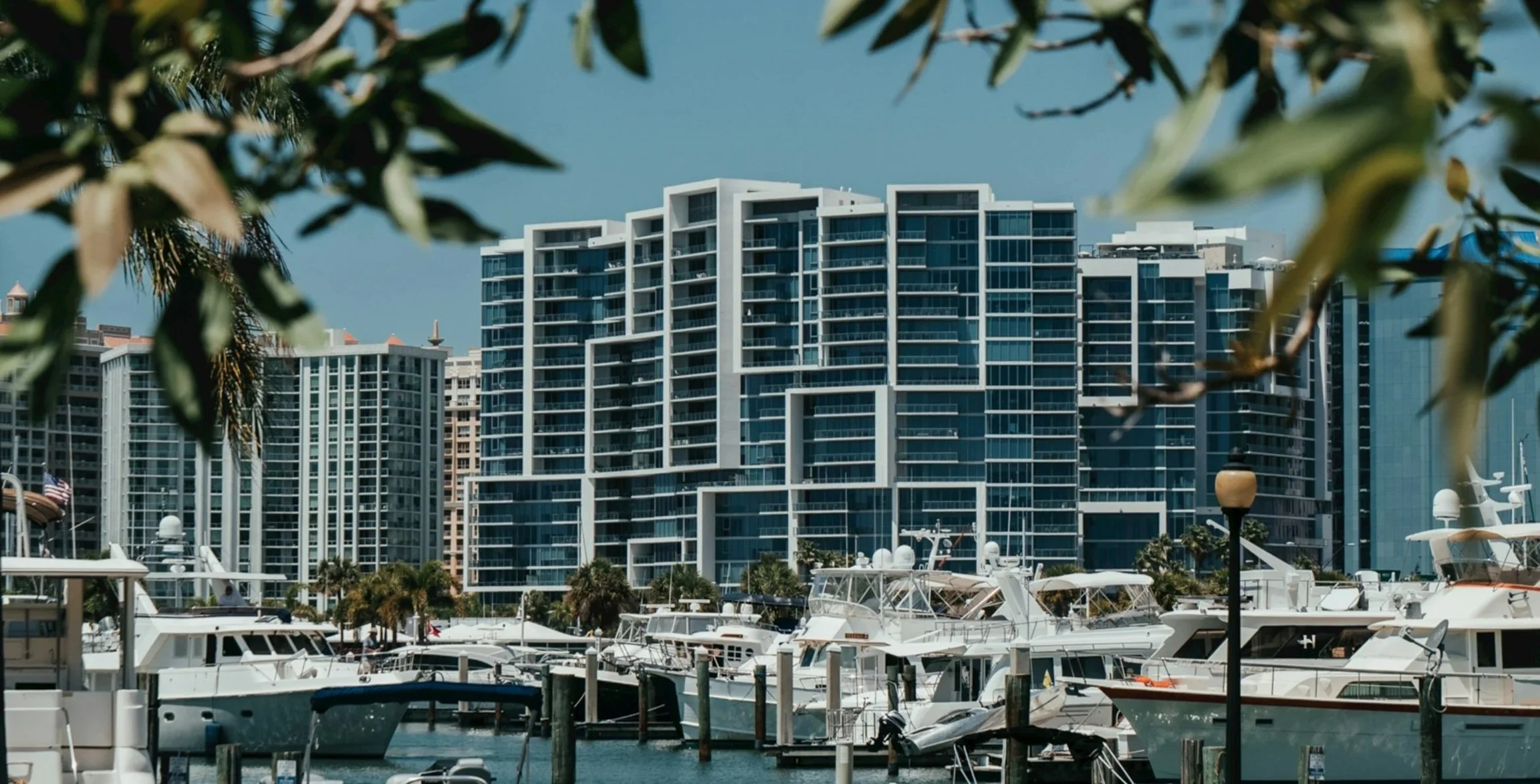 Waterfront park and outdoor lifestyle along Sarasota Bay in Florida