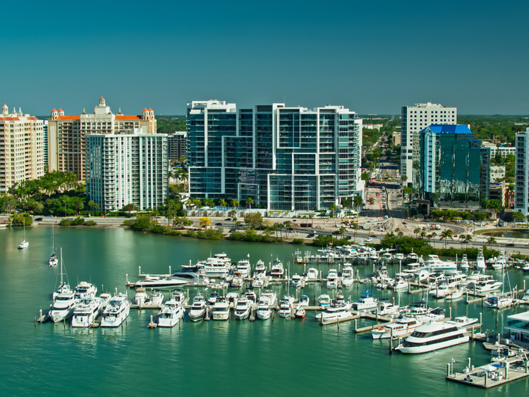 Sarasota Bayfront park and outdoor waterfront lifestyle in Florida