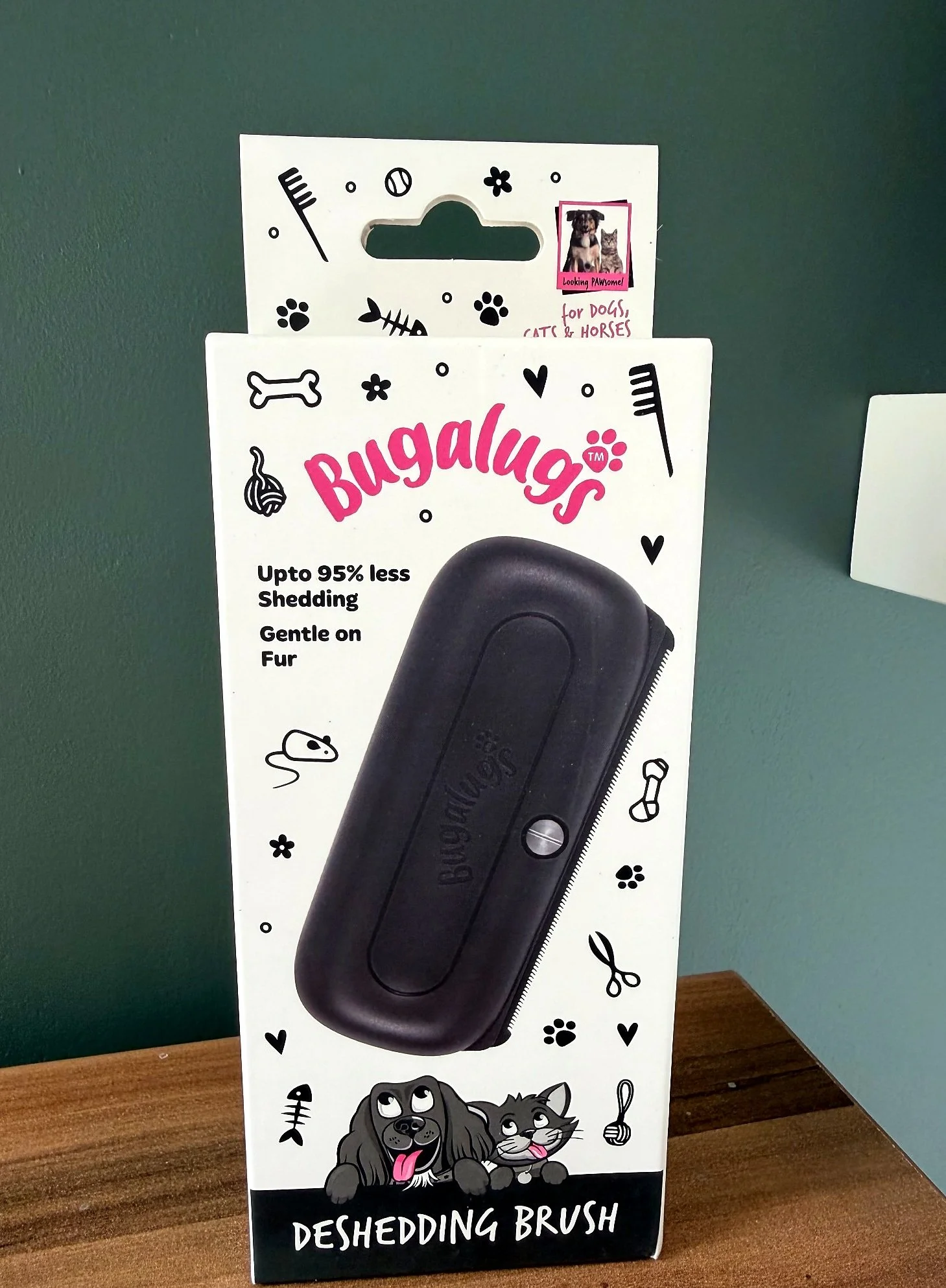 Bugalugs Deshedding Brush for Dogs