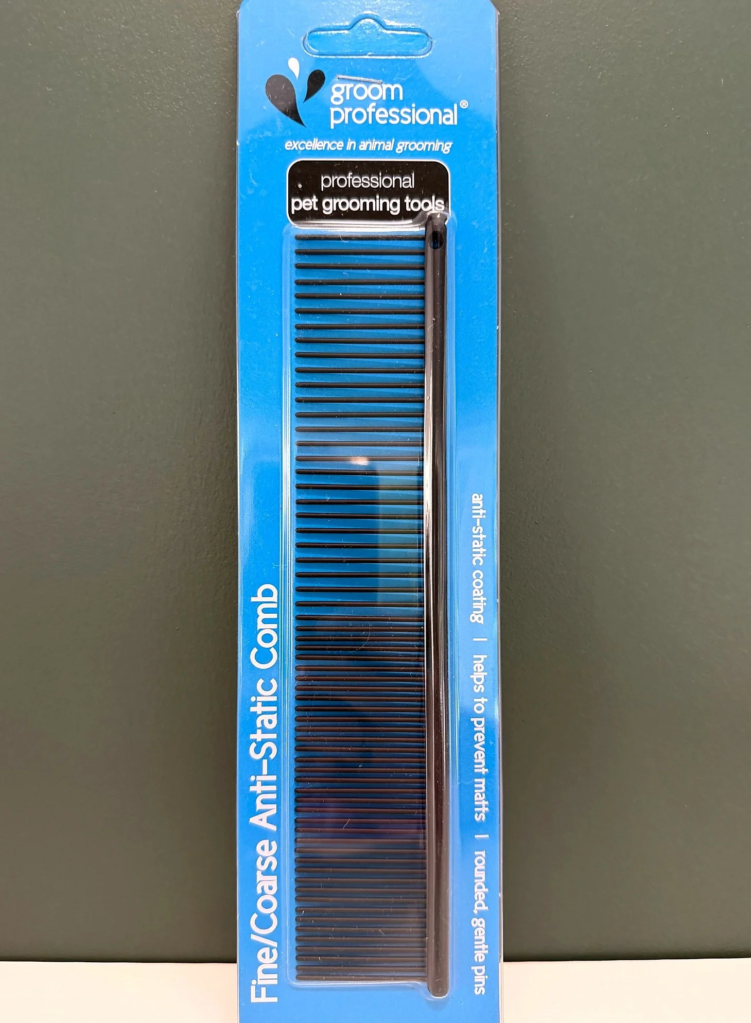 Professional Black Anti-Static Grooming Comb