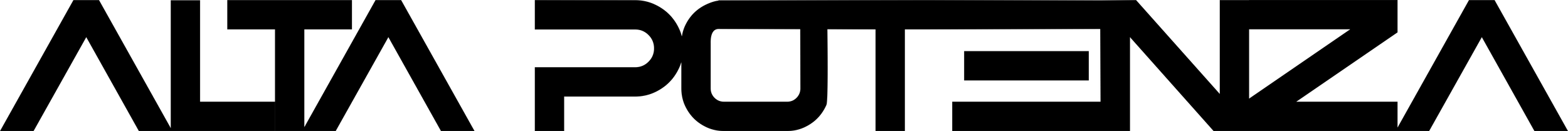 The image features the text 'ALTA POTENZA' in bold, uppercase black letters on a white background.