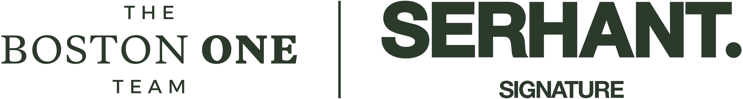Logo for the Boston One Team and Sergeant Signature