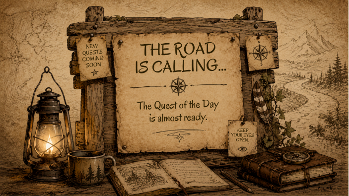 The Road Is Calling...The Quest of the Day is almost ready.
