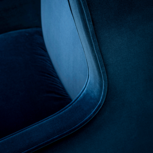 The Alae Lounge by Stuart Scott Furniture. Close up showing the arm on the chair.